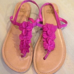 💲SOLD💲Faded Glory Floral T Strap Sandals Size 8